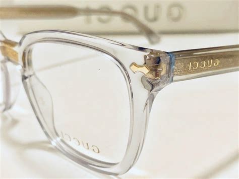 gold frame glass gucci|clear eyeglasses frames Gucci.